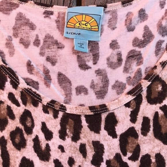 C&C CALIFORNIA Cheetah Print Tee - Picture 6 of 9